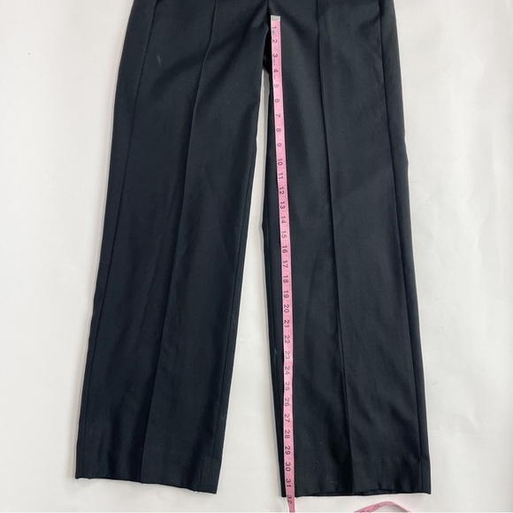J CREW COLLECTION Full-Length Wide-Leg Tuxedo Pant Italian Wool NWOT BLACK Sz 2 - Picture 9 of 16